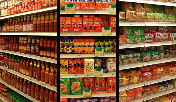 Hot Sauces, Pockys, and Instant Noodles