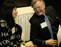 Jeanne Beker and Barry Flatman at Scrabble hosted Stars